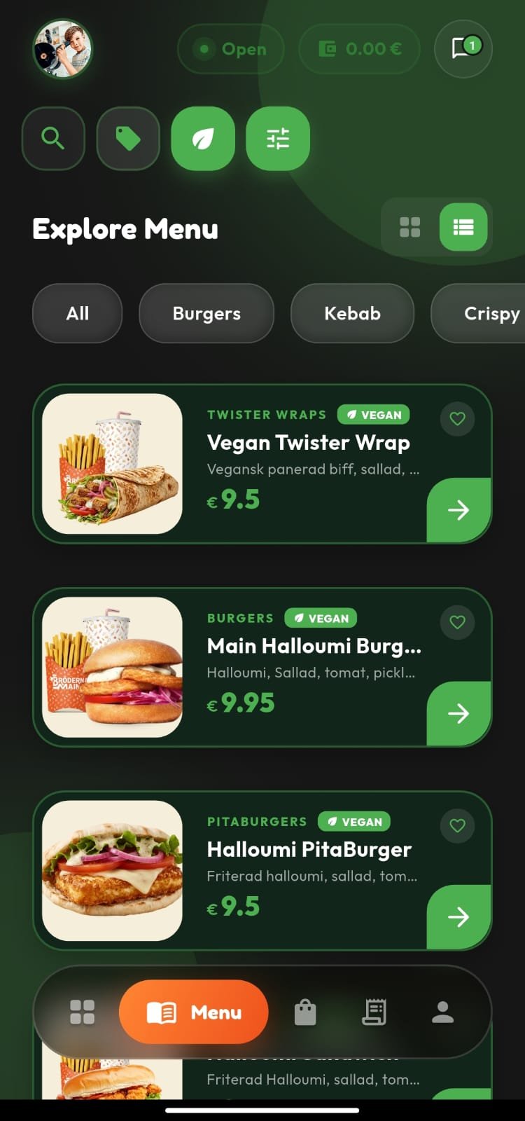 App Screen Right
